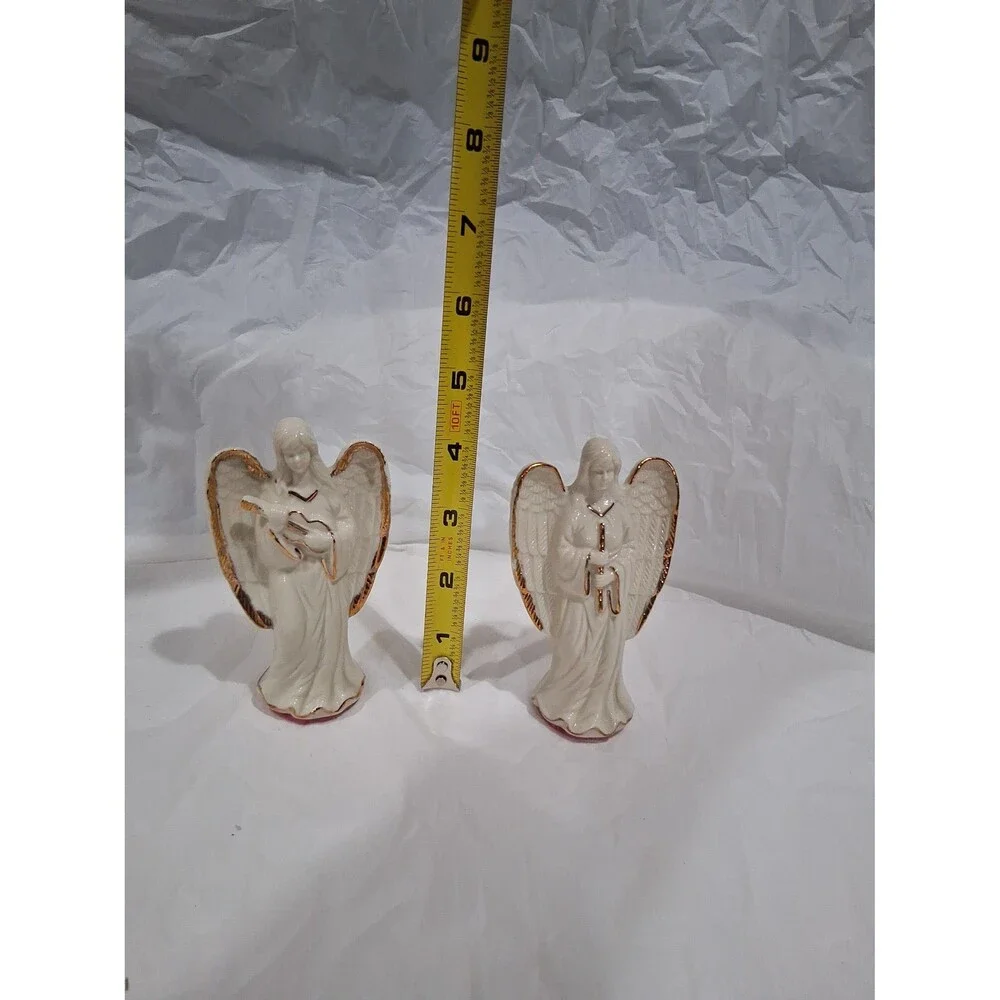 Vintage Porcelain Angels, Set of 2